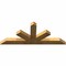 Ekena Millwork Saratoga Rough Sawn Timber Gable Bracket, Western Red Cedar, 72"W x 30"H x 4"D x 6"F, 10/12 Pitch GBW072X30X0406SAR00RWR - alternate 3